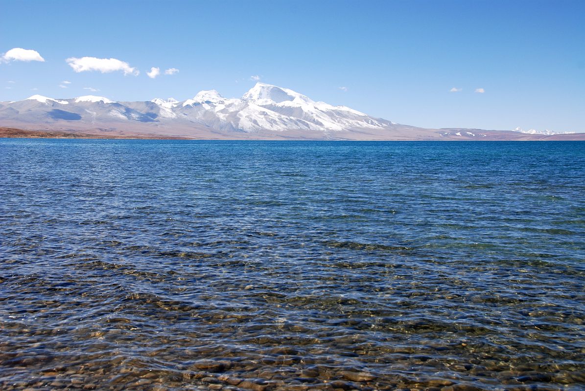 11 Lake Manasarovar With Gurla Mandhata From Seralung Gompa Lake Manasarovar stretches out to the southwest from Seralung Gompa with Gurla Mandhata beyond.